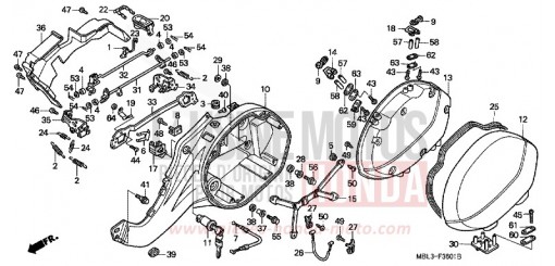 SACOCHE DE SELLE G. (NT650VW/X/Y/1) NT650VW de 1998